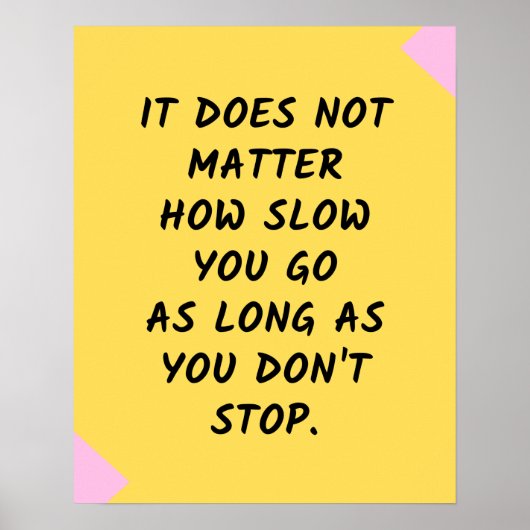 Motivatie succes / Inspirerend prijsopgave Poster (Voorkant)