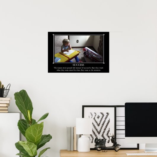 Motivatie: succes poster (Thuiskantoor)