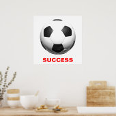 Motivatie succes Voetbal Europees Football Poster (Keuken)