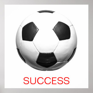 Motivatie Succes Voetbal Football Poster