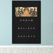 Motivatie succesdoelstellingen canvas afdruk (Insitu (Houten vloer))