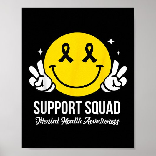 Motivatie Support Squad Geestelijke Gezondheid Bew Poster (Voorkant)