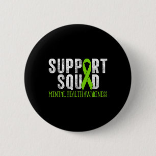 Motivatie Support Squad Geestelijke Gezondheid Bew Ronde Button 5,7 Cm