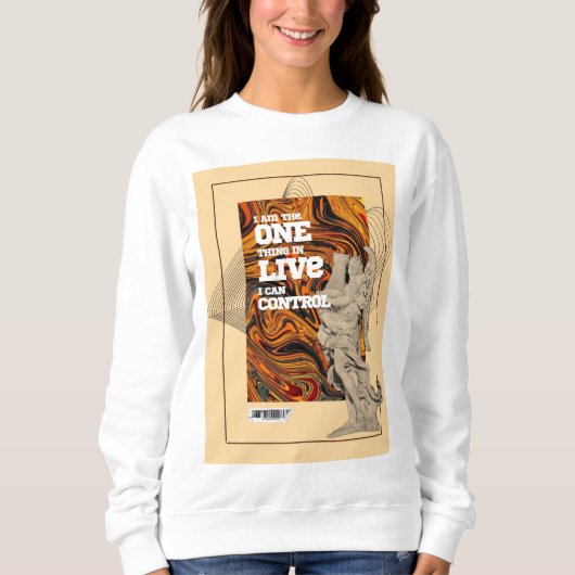 Motivatie sweatshirt voor zelfbeheersing (Voorkant)