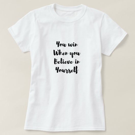 Motivatie T-shirt (Design voorkant)