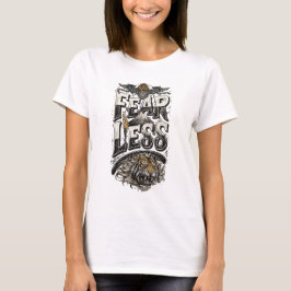 Motivatie T-shirt Fearless Tiger Mountain voor Vro