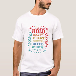 Motivatie T-shirt met vriendelijkheid, cadeau om h