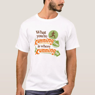 Motivatie T-shirt om naar groei te rennen