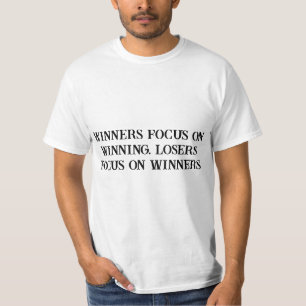 Motivatie T-shirt van de mannen – Winners Focus Qu