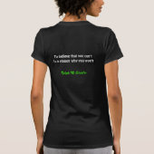 Motivatie t-shirt voor dames (Achterkant)