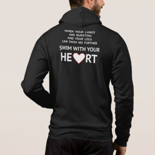 Motivatie tekstzwemmers hoodie