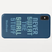 Motivatie telefoongesprekken met aangepaste naam Case-Mate iPhone case (Achterkant (horizontaal))