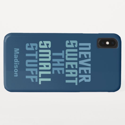 Motivatie telefoongesprekken met aangepaste naam Case-Mate iPhone case (Achterkant (horizontaal))