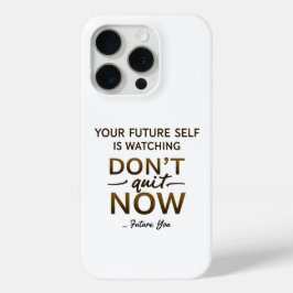 Motivatie telefoonhoesje – Stop niet met nu – Toek iPhone 15 Pro Case