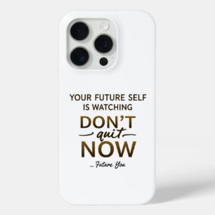 Motivatie telefoonhoesje – Stop niet met nu – Toek iPhone 15 Pro Case