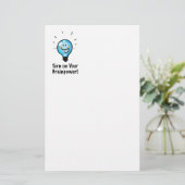 Motivatie Terug naar school cartoon Briefpapier (Staand voorkant)