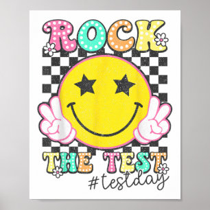 Motivatie test op de testdag herhalen poster