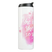 Motivatie thermische getumbler thermosbeker (Gedraaid links)