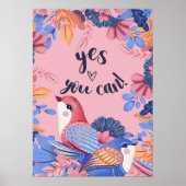 Motivatie thuisdecor of Inspirerend leslokaal Poster (Voorkant)