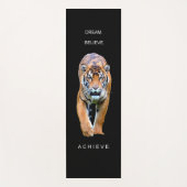 Motivatie Tiger Black Sjabloon Succesquote Yogamat (Voorkant)