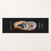 Motivatie Tiger Black Sjabloon Succesquote Yogamat (Voorkant (horizontaal))