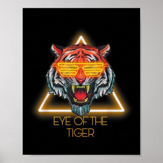 Motivatie Tiger Eye Quote Poster (Voorkant)