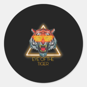 Motivatie Tiger Eye Quote Ronde Sticker