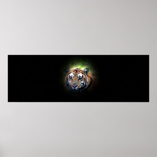 Motivatie Tiger Eyes Leadership Poster Print (Voorkant)