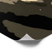 Motivatie Tiger Eyes  Sepia Poster (Hoek)