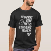 Motivatie tijdklok Grafisch PilotWatch T-shirt (Voorkant)