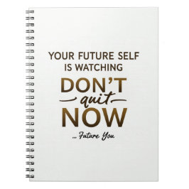 Motivatie tijdschrift - Stop niet met nu - Future  Notitieboek