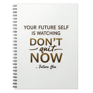 Motivatie tijdschrift - Stop niet met nu - Future  Notitieboek