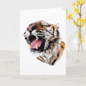 Motivatie tijgergezicht kaart (Gele Bloem)