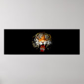 Motivatie tijgergezicht poster (Voorkant)