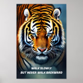 Motivatie tijgerkunst poster (Voorkant)