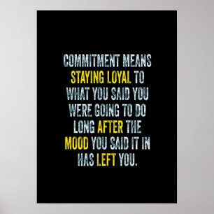 Motivatie training poster