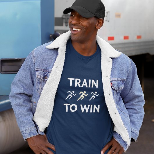 Motivatie trein om te winnen t-shirt