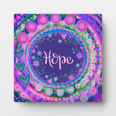 Motivatie Trendy Paarse  Hope Inspirivity Fotoplaat (Voorkant)
