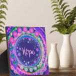 Motivatie Trendy Paarse  Hope Inspirivity Fotoplaat<br><div class="desc">Inspirerend Paarse Trendy Hope Easel Plaque - , grillige en stijlvolle kunstwerken gemaakt om te inspireren en op te tillen. Kleurrijk, bloemontwerp voegt enkele positieve vibes toe aan je dag. Deze leuke schildersezel plaquettes maken geweldige inspirerend koekjes voor familie, vrienden, collega's, docenten, enz.. Modernere, bloemige en motivatie plaquettes in mijn...</div>