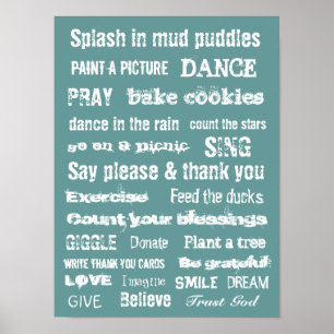 MOTIVATIE TRUST MURAL-wandophanging Poster