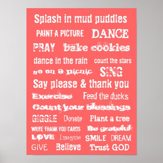 MOTIVATIE TRUST MURAL-wandophanging Poster (Voorkant)