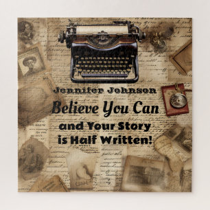 Motivatie Typewriter Puzzel Legpuzzel