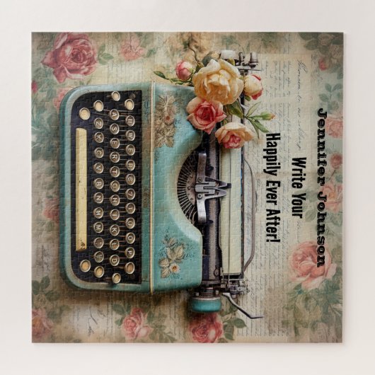 Motivatie Typewriter Puzzel Legpuzzel (Horizontaal)