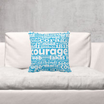 Motivatie Typografie Blue/White Courage Maia