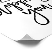 Motivatie Typografie Citaat Wat u tegenhoudt Poster (Hoek)