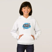 Motivatie typografie 'Fresh Start' Blauwe Splash (Voorkant volledig)
