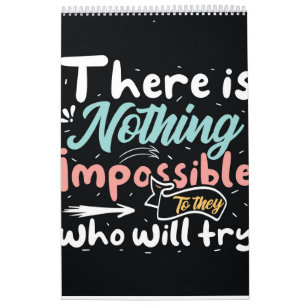 Motivatie typografie kalender