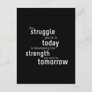 Motivatie typografisch Briefkaart