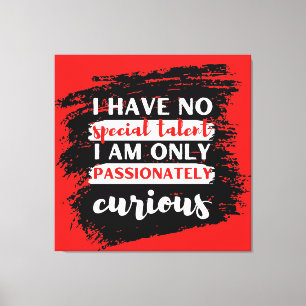 Motivatie typografisch ontwerp canvas afdruk