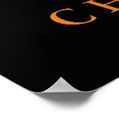 Motivatie uitdaging: Qoute Black White King Lion Poster (Hoek)